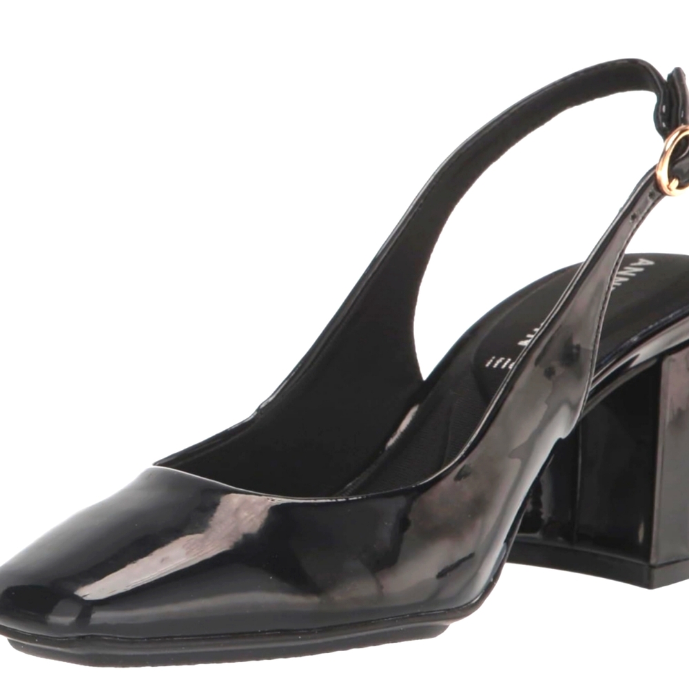Beautiful Fuschia Anne Klein Patent Slingback Shoes